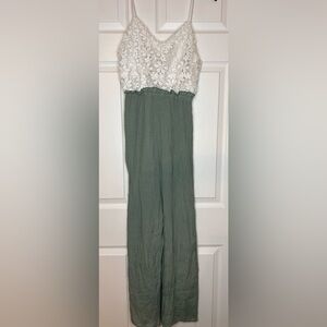 Rue21 Sage white and sage green jumper